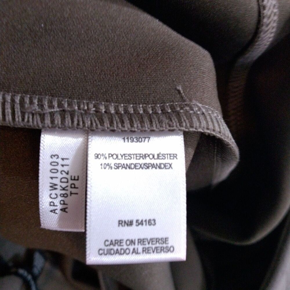 Andrew Marc Pants Womens Small Pull On Brown Taupe Soft Stretch Faux Suede - Picture 6 of 6